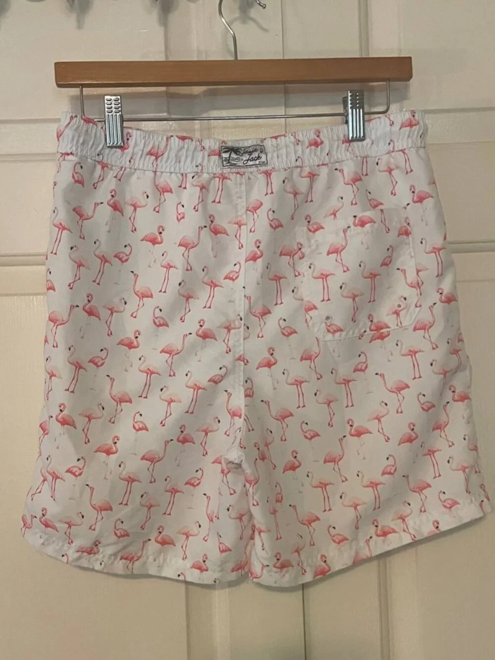 Janie and Jack Boys Swim Shorts Size 18 | Tropical Flamingo Print, Resort